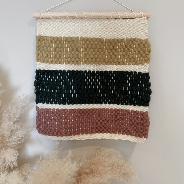 handmade, modern & contemporary woven wall hanging. handmade home textiles and decor.